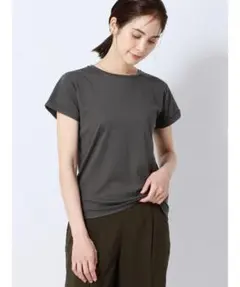 スーツスクエア 接触冷感 クルーネックTシャツ グレーのサムネイル