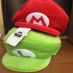 USJ公式　マリオ　ルイージ帽子 スーパーニンテンドーワールド ファンキャップ