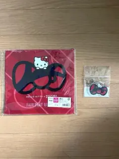 【鹿島アントラーズ】ハローキティ コラボ ハンドタオル＆アクリルキーホルダー