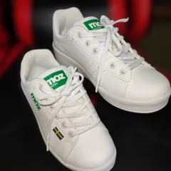 moz ホワイトスニーカー グリーン