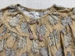 バースデイ テータテート コーデュロイ 花柄ブラウス 100