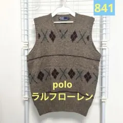 polo byラルフローレン ★美品❗️men'sウールベスト