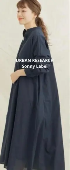 URBAN RESEARCH Sonny Label◆コットンボイルワンピース