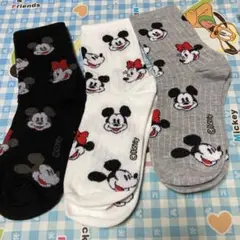 ミッキーマウス靴下3足セット