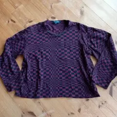 COMME des GARÇONS チェック柄ニット M