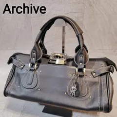 archive padlock studs handbag black y2k