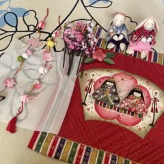 ひな祭り飾りセット ハンドメイドなど