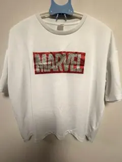 MARVEL ロゴプリント 半袖Tシャツ ホワイト Lのサムネイル