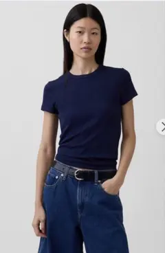 Gap モダンクルーネックTシャツ ネイビーのサムネイル