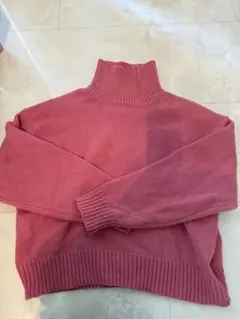 Ungrid ピンク タートルネックニット