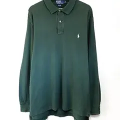 ラルフローレン ポロシャツ シャツ ポニー ワンポイント ポロ ロゴ グリーン