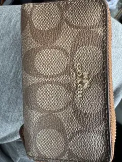 COACH ブラウンレザー小銭入れ