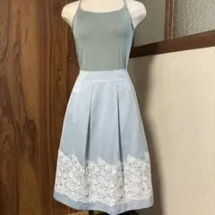 ギャラリービスコンティ✳︎刺繍レースフレアスカート✳︎サイズ3✳︎美品✳︎のサムネイル