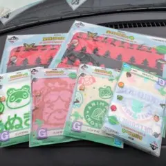 キャラクター柄ハンドタオル6枚セット