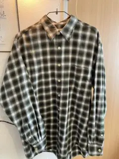 80s90sビンテージ ジェイクルー オンブレシャツ　シャドーチェック 巨人タグ