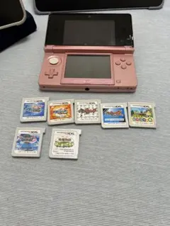 ニンテンドー3DS ピンク 本体+ゲームソフト10本セット