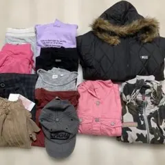 【まとめ売り】女の子服160cmアウタートップスセット