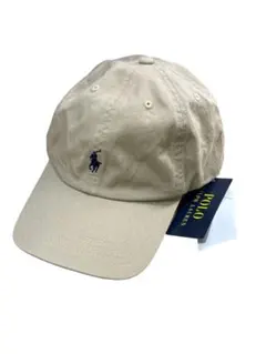 【正規品】POLO ポロラルフローレン　キャップ 帽子　人気　ベージュ