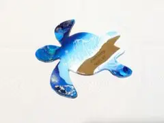 ホヌの波アートパネル④