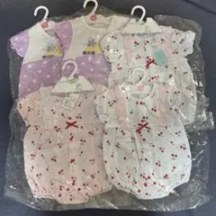 ★新品未開封★ベビー　女児　プレオール　ロンパース　50 60 70 5枚セット