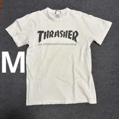 THRASHER スケートボードマガジン Tシャツ ホワイト M