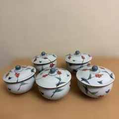 蓋付き湯呑み 5客セット 和食器
