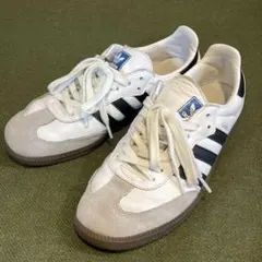adidas samba 26cm レザー ホワイト／ブラック