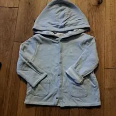 水色 フード付き トレーナー