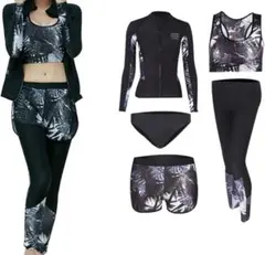 水着　ラッシュガード　5点セット