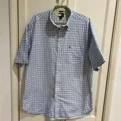 TOMMY HILFIGER チェック柄 半袖シャツ M