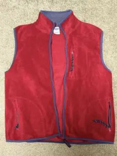 赤 ヴィンテージフリース ベスト OLD NAVY　90〜00s 表記L