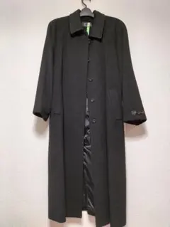 カシミヤ100% ブラックロングコート