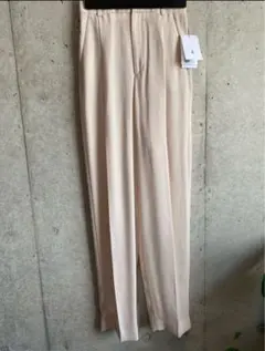 美品】ROKU コットンレーヨン タックパンツ ベージュ 32 - メルカリ