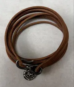 ハワイ購入品・未使用】トリーバーチ レザーブレスレット(ベージュ 