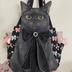 コヤンイサムチョン　ビッグ黒猫ちゃんトートバッグ