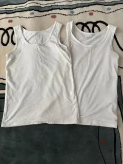 ユニクロ エアリズム タンクトップ インナー キッズ 白