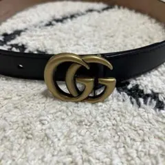 GUCCI ダブルＧベルト　ブラックのサムネイル