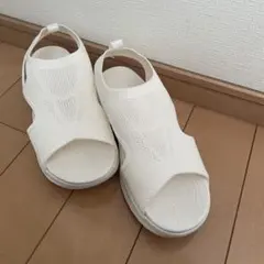 moz 超軽量ニットデザインサンダル(ワイズ4E)