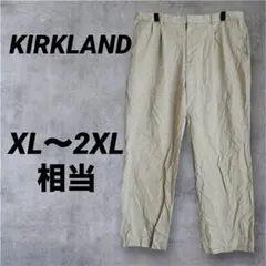 ワークパンツ【XL】チノパン ベージュ 希少サイズ 大きいサイズ カークランド