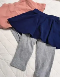 【中古】エバークローゼット　エバクロ　スカッツ　レギンス付きスカート　２着セット