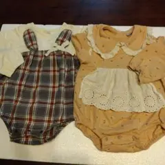 ベビー ロンパース80cm 2点セット