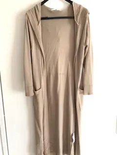 SLY ベージュ フード付き ロングカーディガン