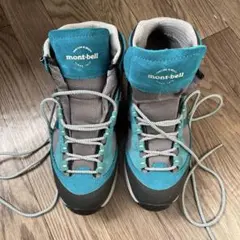 mont-bell ゴアテックス 登山靴 ターコイズ　24.5