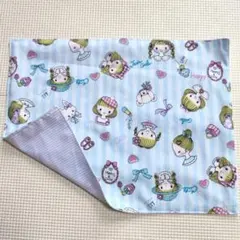 【現品限り】《女の子柄・ストライプ》ランチマット　保育園　幼稚園【ハンドメイド】