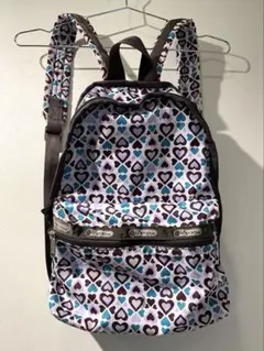 LeSportsac レスポートサック バックパック リュック ハート柄 紫 