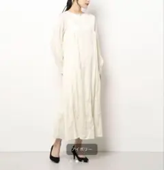 リリーブラウン エンブロイダリードレス&インナーセット　刺繍ロングワンピース美品