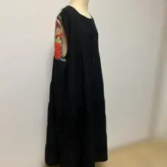 ブレンヘイム blenheim ティアード ブラウス チュニック フレア 黒 