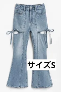 カットアウト デニム