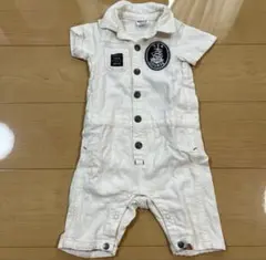 BREEZE つなぎ風デニムロンパース