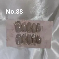 ネイルチップオーダー韓国フラッシュ蝶々ラメワンホン　フレンチガーリー